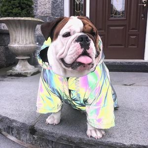 Abbigliamento per cani per cani da compagnia cappotto impermeabile alla moda riflettente grande camicia da cucciolo da cucciolo
