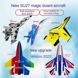 Electric/RC Aircraft SU27 RC Aircraft Magic Board KT Board Fixed Wing Aircraft Stuff PP Board Glider DIY Aircraft Q240529