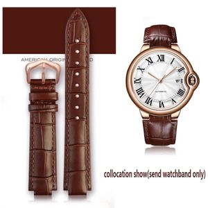 Watch Bands Genuine Leather Watchband For Wrist Band Men Female Convex Strap 14 8mm 18 11mm 20 12mm Fashion Bracelet 2856