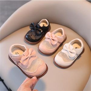 Princess Shoes for baby girls 2024 Spring breathable soft soled toddler shoes for girls Foreign style small leather shoes