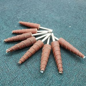 Sanding Rotary Tool Sand Paper Drill Accessories Polishing Sandpaper Sanding Bands Cone Grinding Head Steel Shank