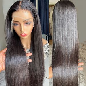 Wholesale 11a bone straight human hair Vietnamese Virgin human hair 13x4 Transparent Lace Frontal Bone straight wig