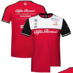 Mens T-shirts TShirts Forma One F1 T Shirt Motorcykel Alpha Romeo Team Fashion Men Orlen Racing Tshirt Kids Sports Drop Delivery Appar Otuhw