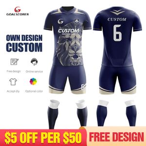 Running Sets Wholesale 100% polyester cheap sublimation football jersey set customized football jersey mens set M910