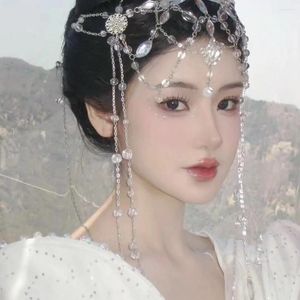 Parti Malzemeleri Çin Paladin Xiyao Aynı Stil Tassel Kristal Headdress Yang Mi Kostüm Han Giyim Aksesuarları Sahne Giyim