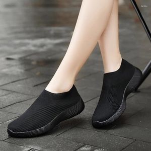 Scarpe casual Zapatos de Mujer Autunno donna traspirante per esterni sport in maglia comoda e comoda