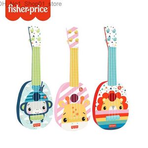 Guitar Fisher Price Baby Mini Quad Piano Toy Childrens Little Guitar Toy Playing Instruments for Young Boys and Girls Q240530