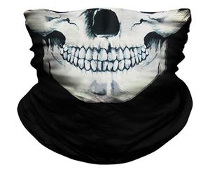 Skull Print Magic Scalf for Men Funny Wrap Maski Bandana Oddychająca twarz WITRPOOF SZALIDY DECORACJA DEKARACJA 428748