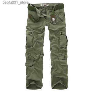 Pantaloni da uomo 2023 Vendita calda Spedizione gratuita Uomini pantaloni cargo pantaloni mimetizzati pantaloni militari per uomo 7 colori Q240529