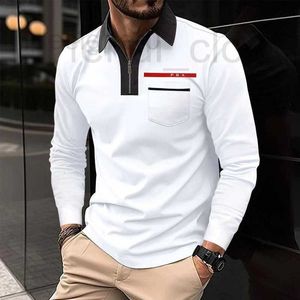 Herren Polos Designer Designer Klassische Kleidung Herren-Polo-Hemd besticktes Luxus-T-Shirt Mode-Casual Trend Respel Atmungsaktives langes Ärmel-Mode-Polo-Shirt