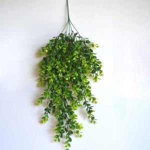 Sztuczna roślina winorośl wystrój pokoju domowy fałszywy rattan pnącze wiszące zielone liście bluszczowe dekoracje ścienne dekoracje ogrodowe domowe