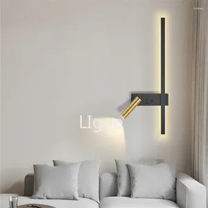 Wall Lamp Nordic Modern Creative Led Simple Living Room Sofa Background Decorative Reading Bedroom Bedside