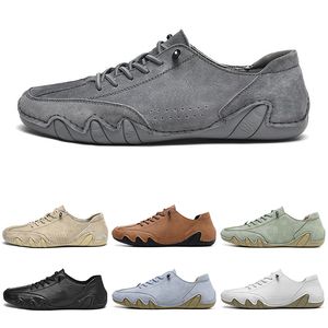 Gai män kvinnor casual skor platt sneakers läder svart beige teal marinen brun taupe grå mörk tenn herr mode tränare tennis storlek 36-45