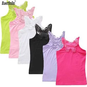 Tank Top Женские танки Camis Summer Kids Leats Withearse Respear Vest Modal Tops для девочек Candy Color Tops Teenger.