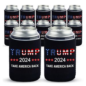 2024 Trump Beer Set Burs Holder Party Decoration 12oz Neoprene 330 ml ölflaskhylsa