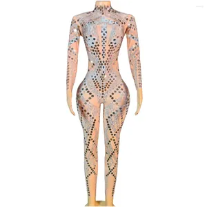 Wear Stage Wear Silver Weight Women Stretch Stuitsuits Bance Costume Stupente Show Girl DJ Night Club