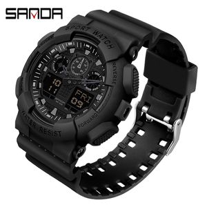 Sanda 2021 Watch Digital Watch Men's Sport Watches for Men Clock Clock Outdoor Wristwatch Male Relogio Digital Masculino X0524 203M