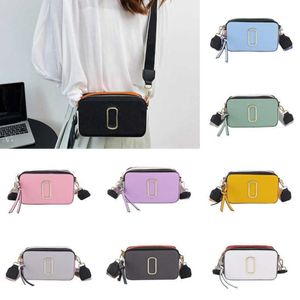 Fashion Women Sholuder Bags Contrast Color Small Square Bag Letter Single Messenger Bag 242H