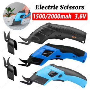 3.6V Electric Scissors Fabric Cutting Machine Leather Tailor Scissors +Tungsten Steel Blades USB Charging Portable Power Tool