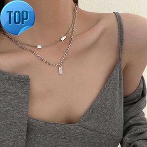 Layer Necklace Fashion Neckchain for female stainless Kolye
