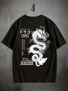 Продажа China Totem Dragon Print Mens Tshirt Summer Outdoor Sports негабаритные футболки.