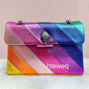 Moda Kurt Geiger torebka bagietka tęczowa torba luksusowa skórzana portfel londyńskiego ramię designer crossbody torebki damskie gimnastyczne łańcuch łańcucha