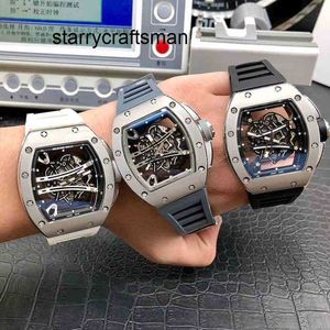 Designer relógios de luxo relógios de luxo relógios mecânicos Milles Business Leisure RM61-01 Totalmente automático de aço fino fita de aço tendência SAE8E