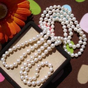 Necklaces Beaded Necklaces Real Pearls Long Sweater Jewelry WinterSpringSummerAutumn Pearl Necklace Knotted Costume Jewellery on Sale 230506