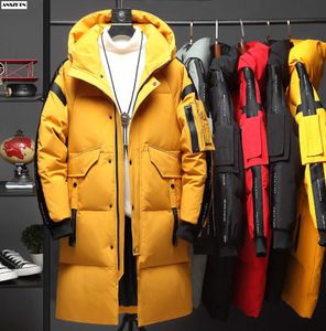 Męskie Down Parkas 2023 E-commerce B247 Zima nowe koreańskie w stylu z kapturem męskie i damskie te same kurtki nastolatki moda 1966-p190 Z240530