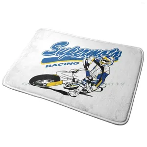 Carpets Supermoto-Racing Entrance Door Mat Bath Rug Tropical Beach Papeete Polynesia View French Painting