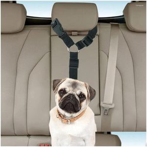 犬の襟のリーシュカーシートベルト調整可能な安全ベルト
