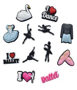 Balet Dance Charms Shoe Jibitz Charm Akcesoria