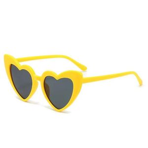 Barn mode hjärtdesign strand solglasögon småbarn baby solskuggande glasögon