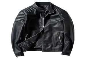 Ganzes hochqualifiziertes Motorrad -Mann -Leder -Motorrad Biker Jacke Mantel Moto Reiten PU Casual Jacket Winter Fashion Boys3273750