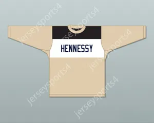 Havoc 95 Hennessy Beige Hockey Jersey Top Stitched S-M-L-XL-XXL-3XL-4XL-5xl-6xl
