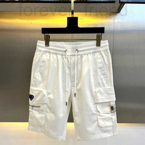 Projektant męskich szortów letni modne szorty z męskymi multi -kieszeniami spodniami, luźne pięcioczęściowe spodnie ydup