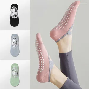 Women Socks 1Pairs Silicone Non-slip Yoga Backless Bandage Sports Ballet Dance Solid Color Cotton Invisible Floor