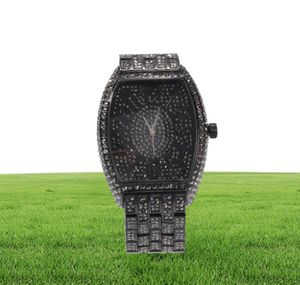 フルダイヤモンドアイスアウト腕時計新しいファッションヒップホップパンクゴールドシルバーメンズウォッチカレンダークォーツ女性ラージトノーダイヤルウォッチgi7863554