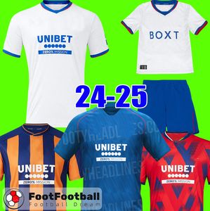24 25 غلاسكو رينجرز قميص كرة القدم قمصان كرة القدم 2024 كولاك سقف Lundstram Hagi Barker Morelos Tavernier Kent Tiltman