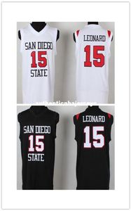 Sports MVP 15 KL Jersey San Diego State University Black White Kawhi Ca Leonard SDSU Jersey Basketball College6988171