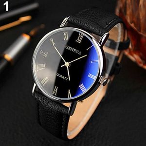 Avanadores de punho Men es 2023 Cinturão de luxo Blua Ray Roman para homem Rellojes para hombre q240529