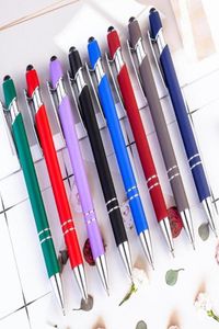 8PCSLot Promotion Ballpoint pen 2 in 1 Stylus Drawing Tablet Pens Capacitive Screen Touch Pen School Office Writing Stationery19543869