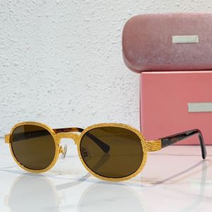 2024 New Sunglasses Retro Personality Avant-garde MU 88AV Sunglasses Trendy Model Show Style Cool High Quality Small Round Frame Deep Color Lens Womens Glasses