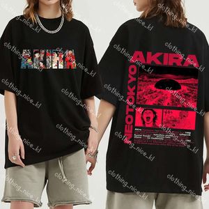 Tshirts masculinos Anime japonês Neo Tokyo Akira camiseta filme de ficção científica Manga Saro Kaneda Men Shirts Shirts 100 Camiseta de algodão 402