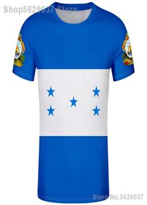 Honduras t Shirt DIY özel yapım isim numarası şapka tişört ulus bayraklar hn ülke baskısı po honduran İspanyol giyim 2207024422231