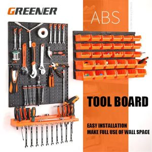 Hardware Garage Tool Board 2024 Wall-Mounted Tool Hanging Board ToolBox with Hook Workshop Storage Rack Parts Storage Box Car