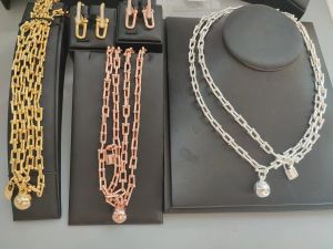 Colares de colar em camadas Chain Chain Pinging, feito à mão 18k Cadeia de prata dourada banhada delicada barra de garganta de ouro camadas de camadas de camadas de colar longa se