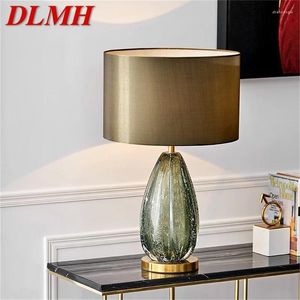 Tischlampen dlmh moderne dekorative Lampe grüne LED -LED -Schreibtisch Licht für Heimschlafzimmer Wohnzimmer Büro Studie El