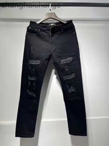 1to1 Оригинальный дизайнерский бренд Amirirs Jeans Counter Men Prants High Street Black Diamd