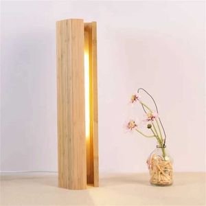 Night Lights Modern Simple Wooden LED Table Lamp Bedroom Learning Reading Lamp USB Designer Night Lamp Art Home Decoration S245302